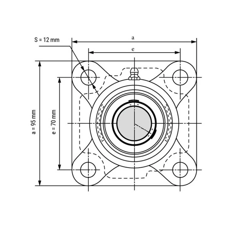 یاتاقان مدل UCF 205  عکس شماره 2