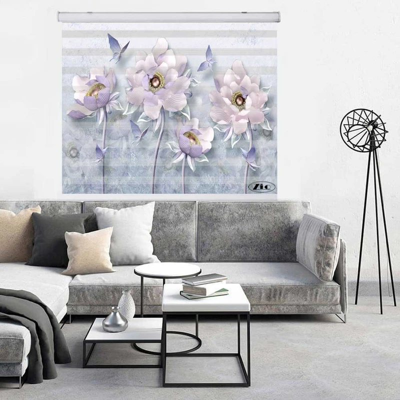 پرده زبرا زیو کد 3D1347 سایز 150x200 سانتی متر