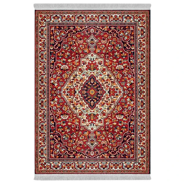 فرش پارچه‌ای دفه مدل فرشینه هازان مخمل طرح فانتزی کد 3397