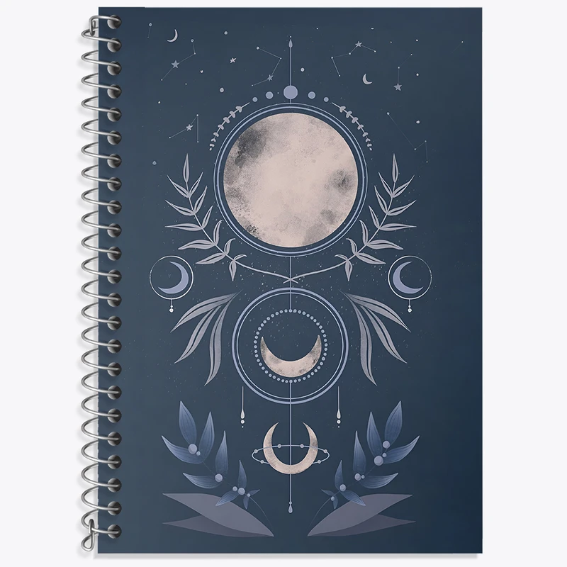 دفتر زبان 50 برگ خندالو مدل دو خط طرح Aesthetic کد N4473