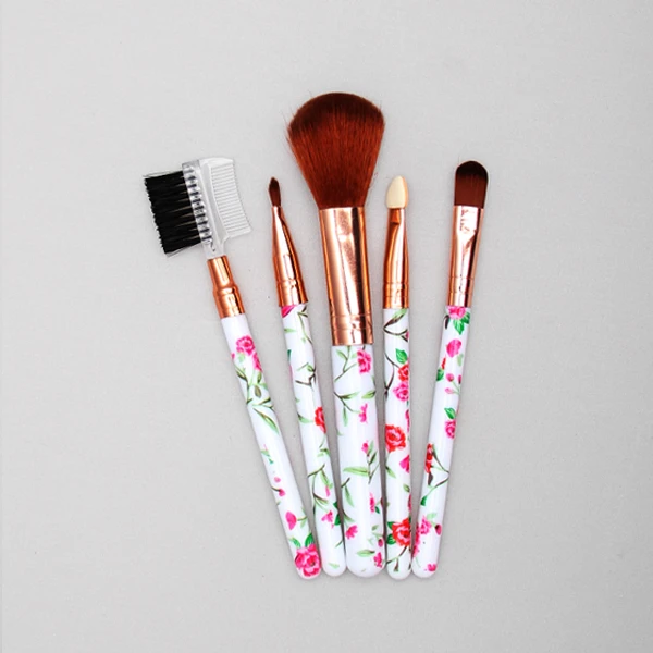 ست برس آرایشی مدل Rose مجموعه 5 عددی