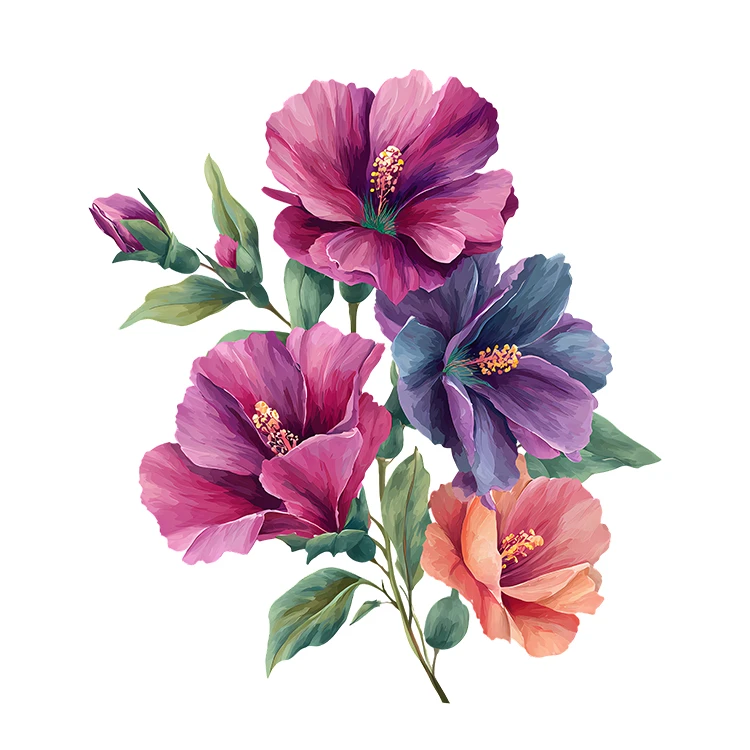 استیکر پارچه و لباس پاد آفرین مدل گل کد S5962