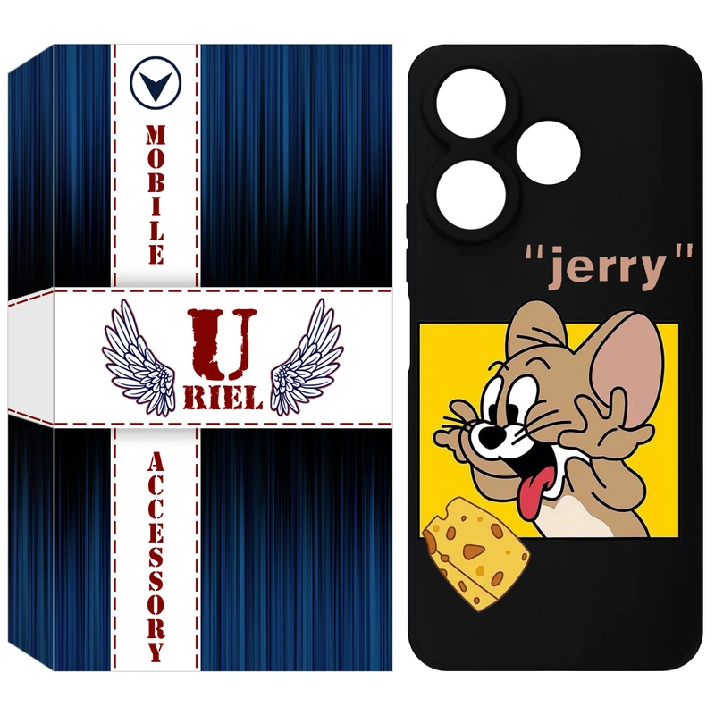 کاور یوریل قاب مدل KSH کد 11 طرح جری مناسب برای گوشی موبایل شیائومی Redmi 13 4G / Redmi 13 5G / Poco M6 4G