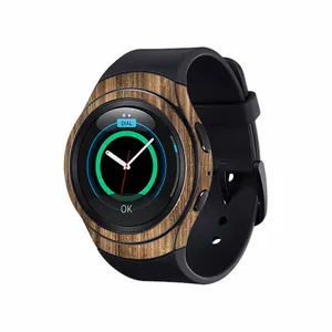 برچسب ماهوت طرح Light_Walnut_Wood مناسب برای ساعت هوشمند سامسونگ Galaxy Gear S2