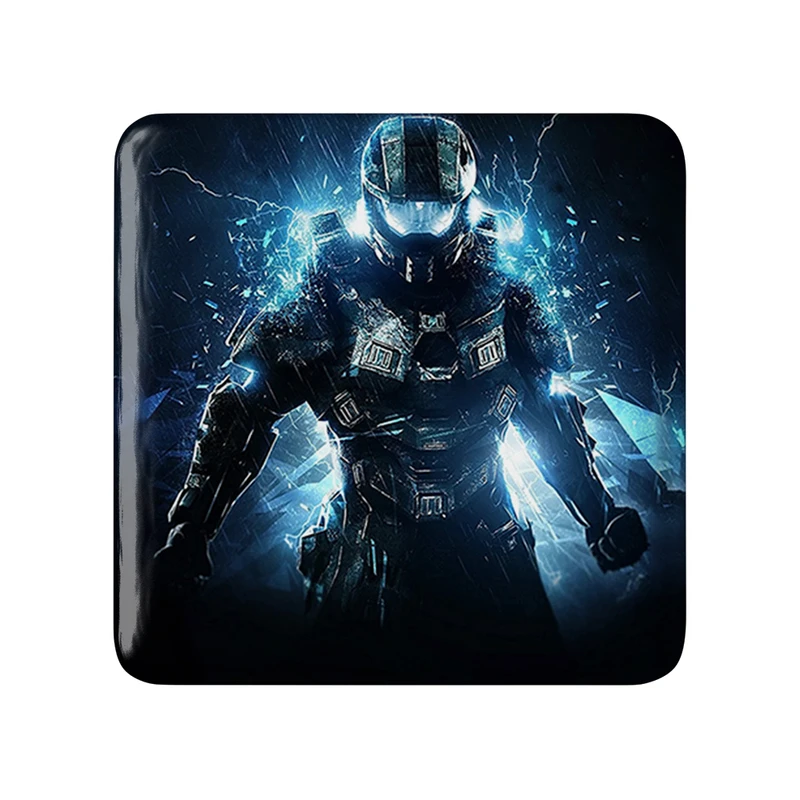 مگنت خندالو طرح بازی هیلو (Halo) مدل مربعی کد 31479