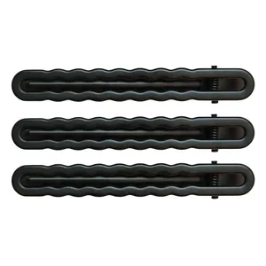 گیره مو زنانه مدل انبری فلزی کد 00205158 بسته 3 عددی