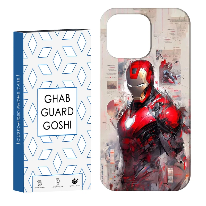 کاور قاب گارد گوشی طرح مرد آهنی کد Dimo-370 مناسب برای گوشی موبایل اپل  IPHONE 13 PRO MAX