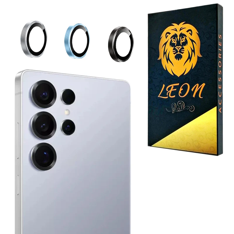محافظ لنز دوربین فلزی لئون مدل Lenz مناسب برای گوشی موبایل سامسونگ Galaxy S25 Ultra