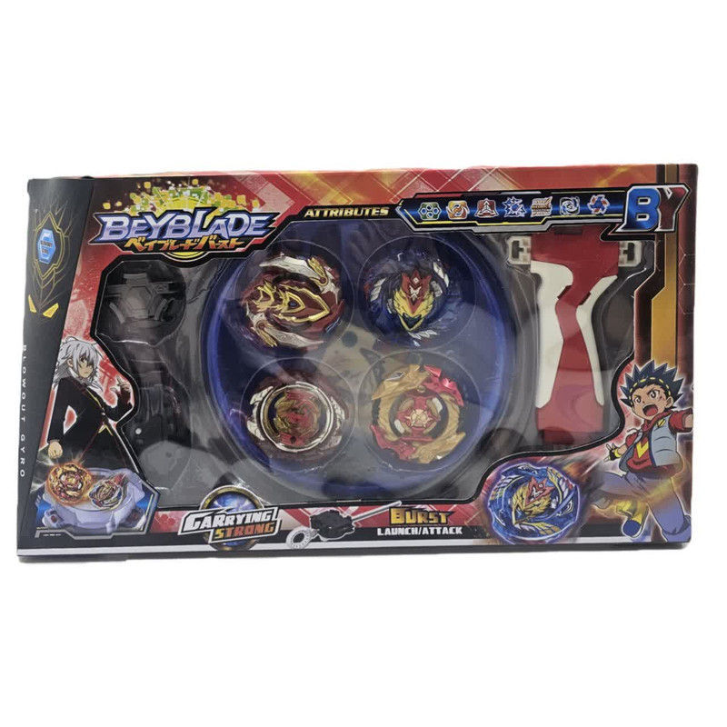 فرفره ناب سل مدل انفجاری به همراه زمین بازی کد BEYBLADEGARRING STRONG مجموعه 14 عددی