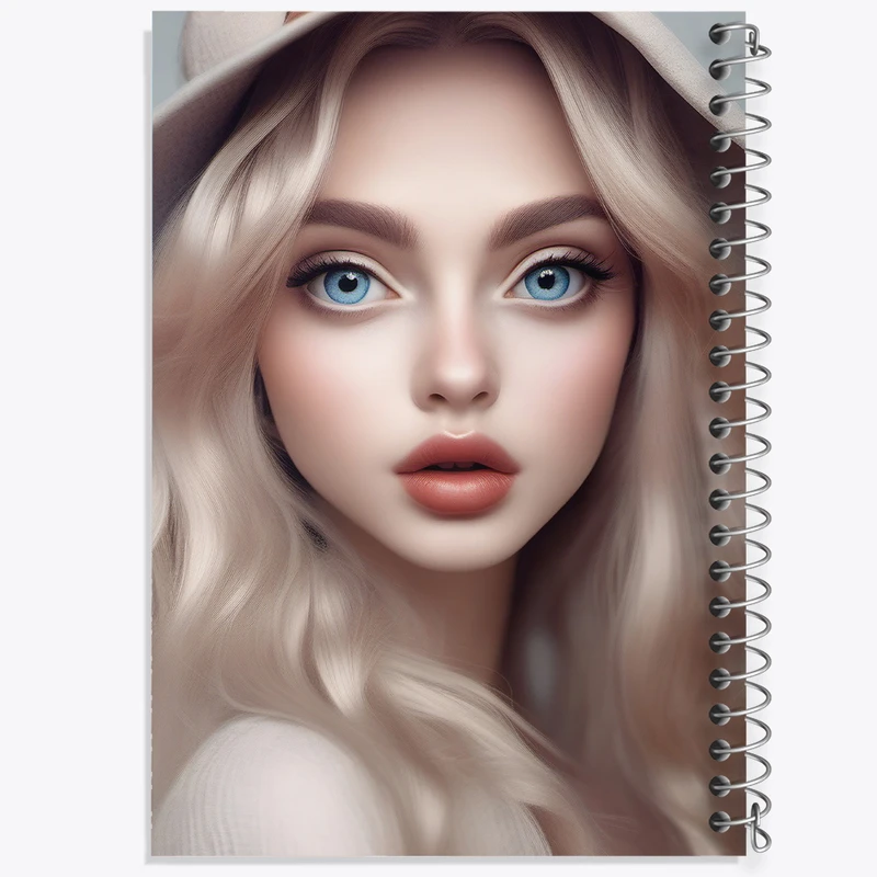 دفتر ژورنال نویسی 50 برگ خندالو مدل نقطه ای طرح دخترانه کد N1260