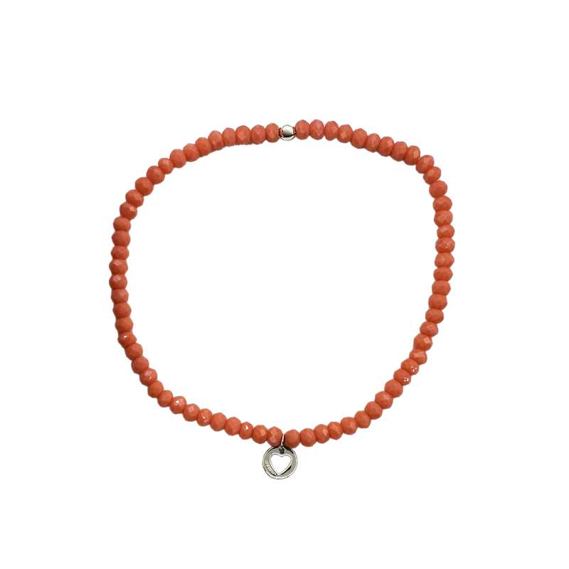 دستبند نقره زنانه اکسسورایز مدل قلب آویز