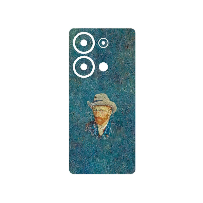 برچسب پوششی ماهوت مدل Self portrait with a gray felt hat مناسب برای گوشی موبایل شیائومی Poco M6 Pro 4G