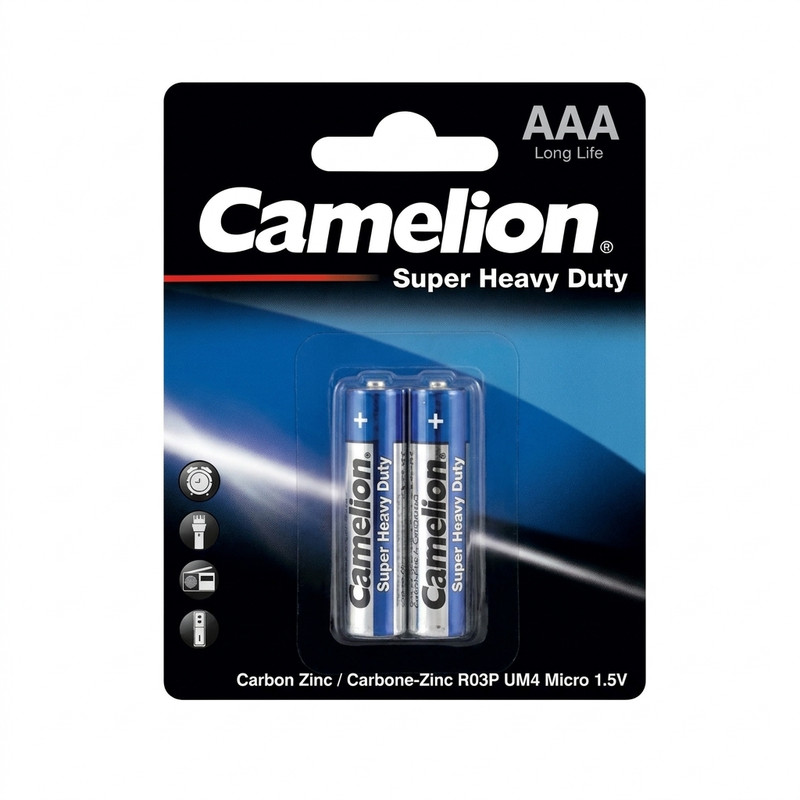 باتری نیم قلمی کملیون مدل Super Heavy Duty بسته 2 عددی