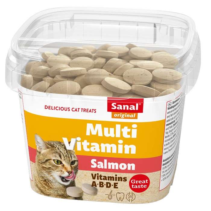 تشویقی گربه سانال مدل Multi Vitamin Salmon Cup وزن 100 گرم
