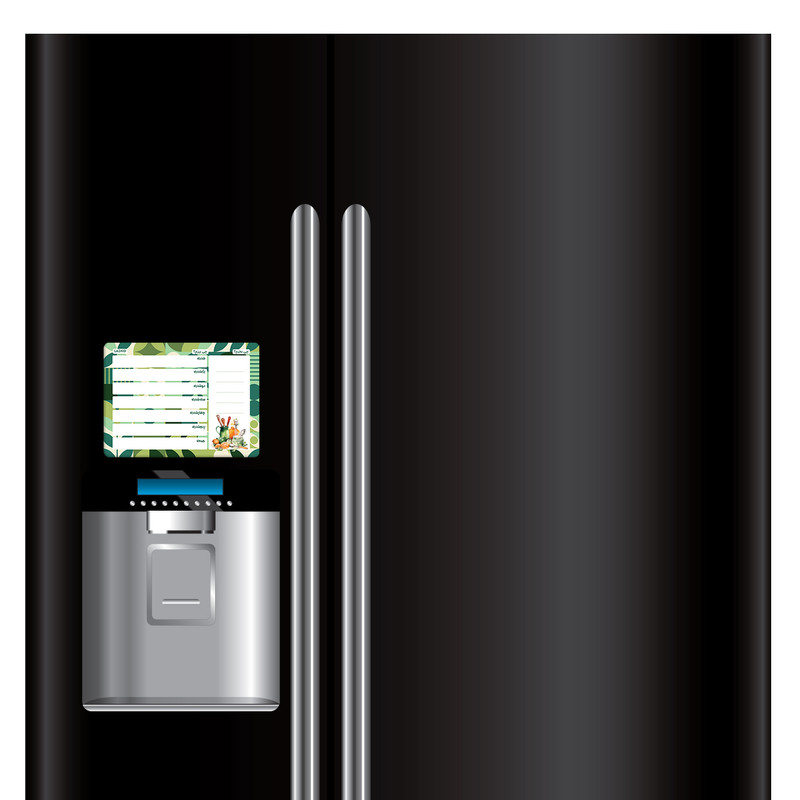 تخته وایت برد لاژید مدل برنامه ریزی غذایی سایز 14x18 سانتی متر