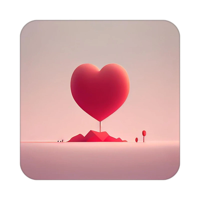 زیر لیوانی کاکتی طرح عاشقانه مدل mp36366