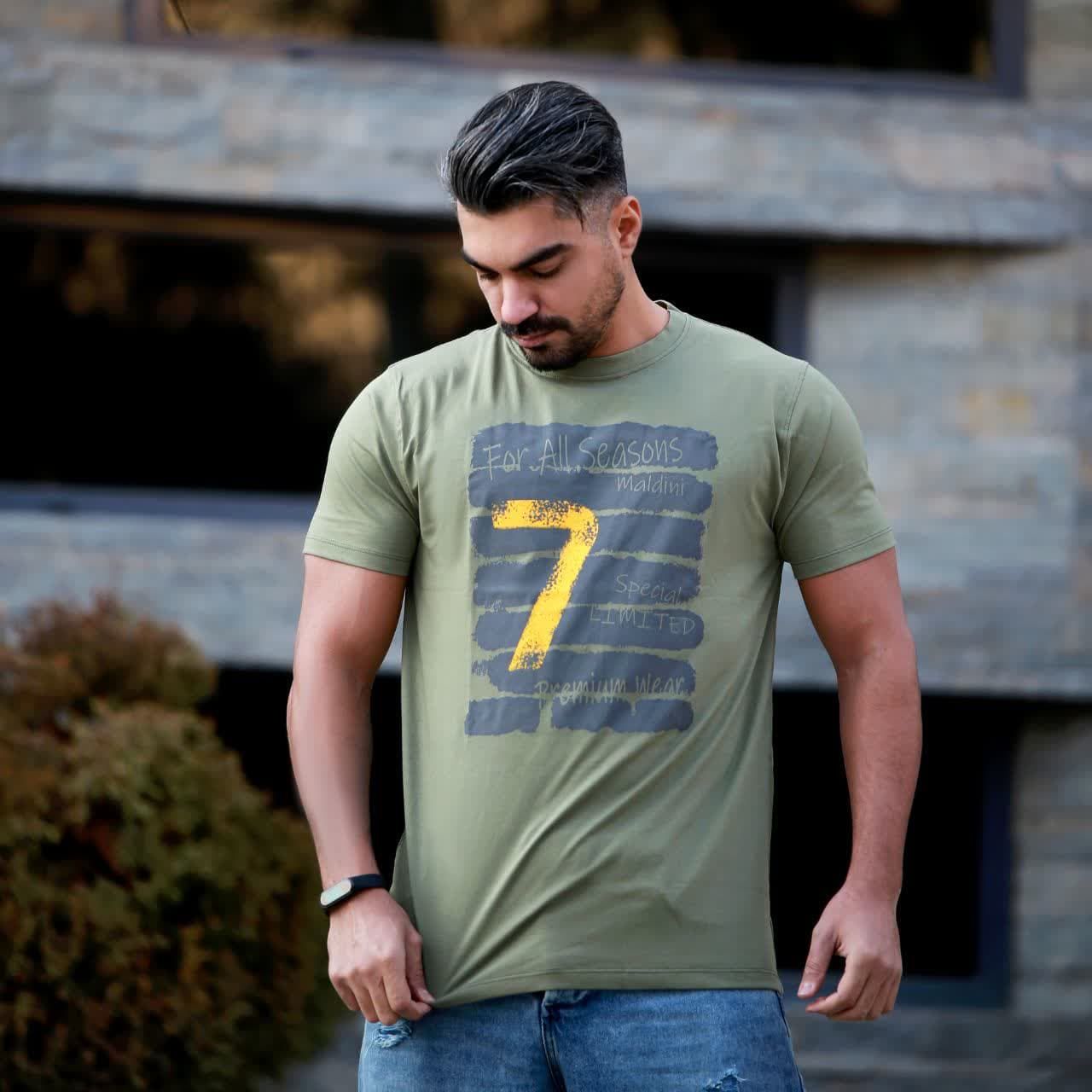 تی شرت آستین کوتاه مردانه مالدینی مدل T-172 -  - 8