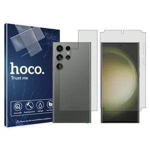 Hoco screen protector HyGEL model suitable for Samsung Galaxy S23 Ultra mobile phone along with back protector
