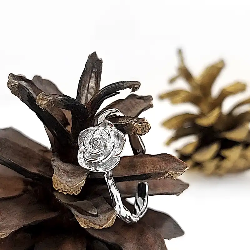 انگشتر نقره زنانه اقلیمه مدل AN71