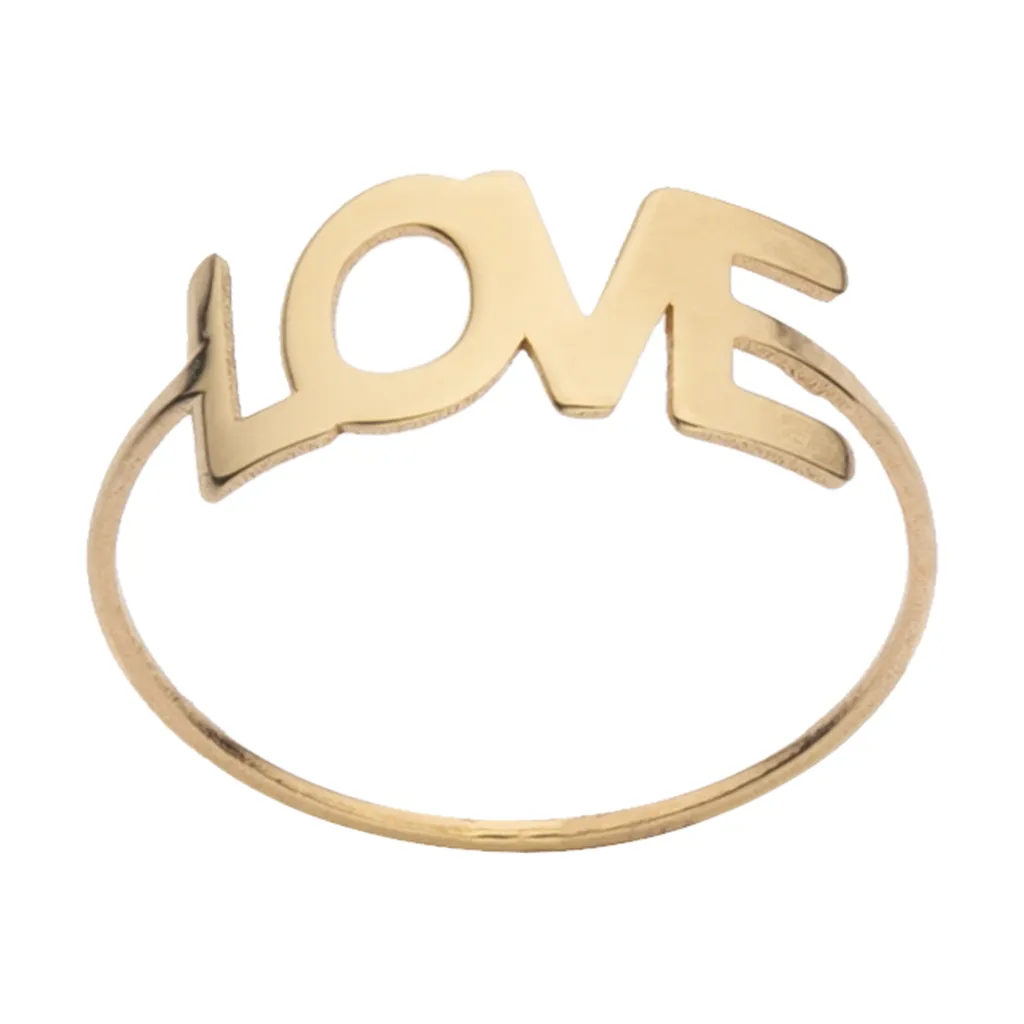 انگشتر طلا 18 عیار زنانه مایا ماهک مدل لاو کد MR0889