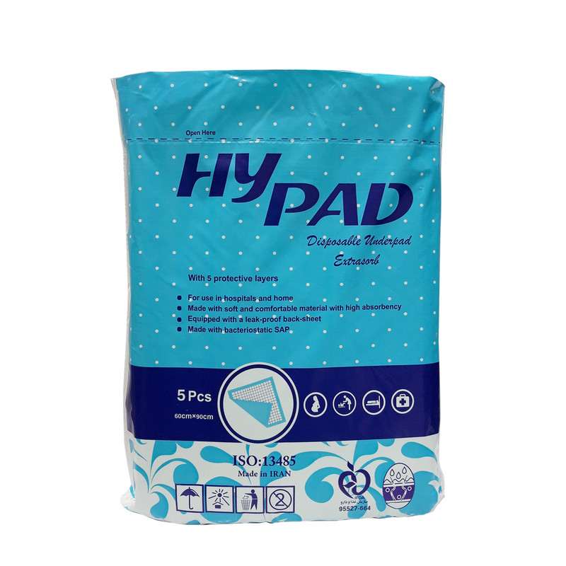 زیرانداز بیمار های پد کد 6090 بسته 5 عددی