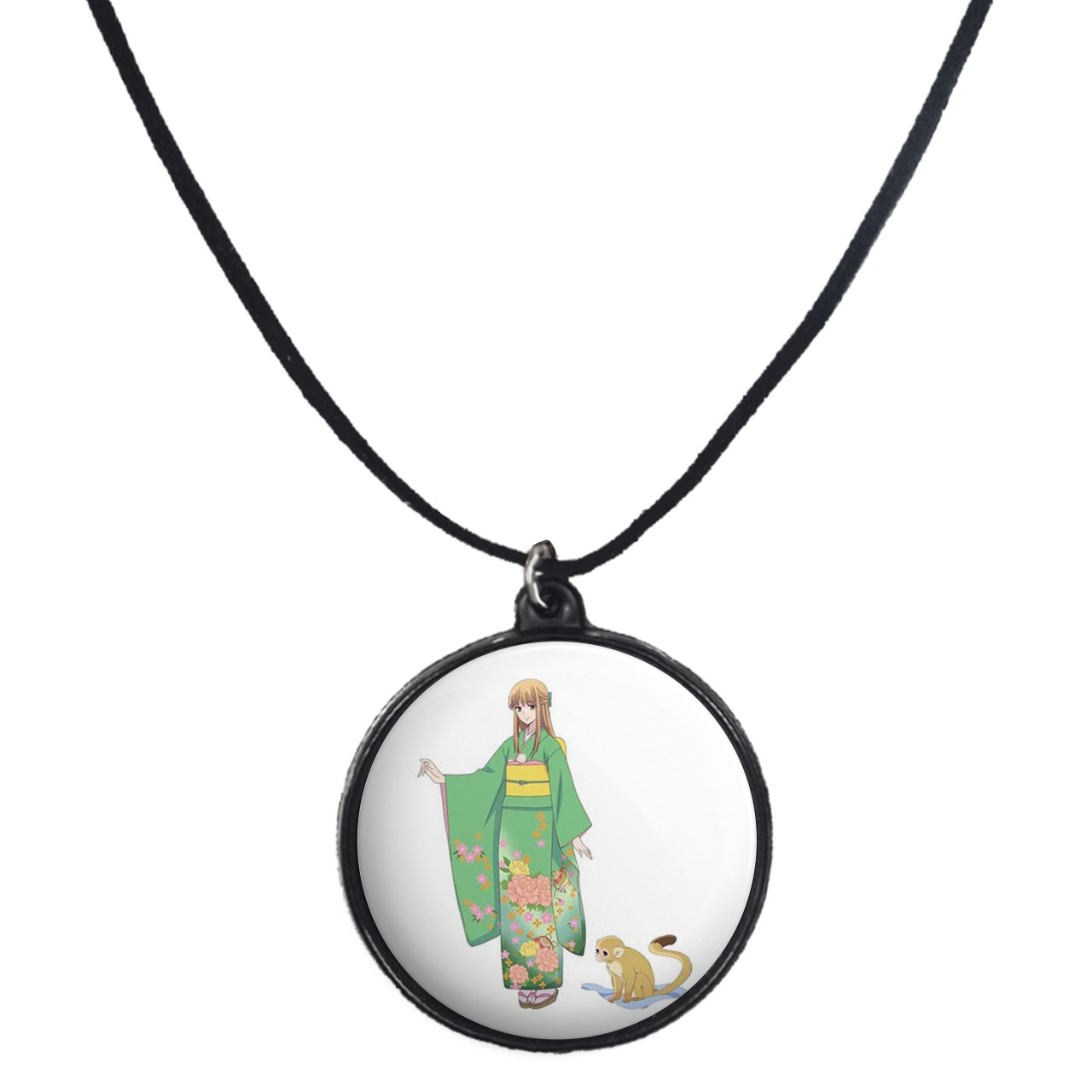 گردنبند پرمانه طرح دخترونه کد pmb.4436 مدل دو طرفه