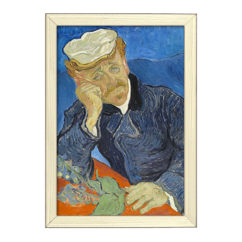 تابلو خندالو طرح پرتره دکتر گاچه ونسان ونگوگ (Van Gogh) کد 36807