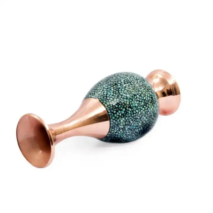 گلدان فیروزه کوبی شاهین شیرازی کد S16