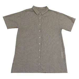 شومیز آستین کوتاه یقه برگردان زنانه مدل راه راه چاکدار