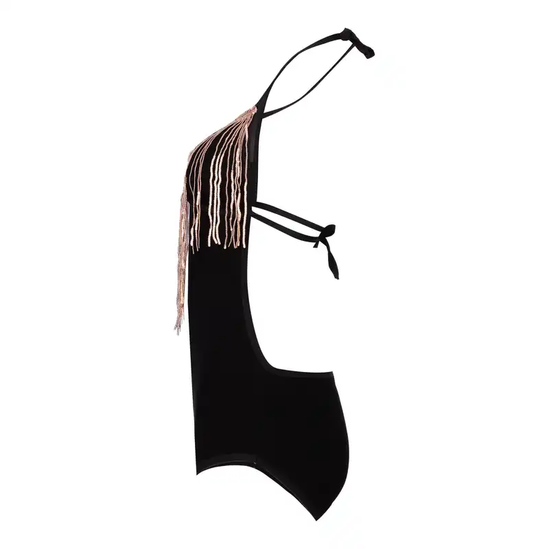 مایو زنانه ریاش مدل کوئین کد 1011 رنگ رزگلد