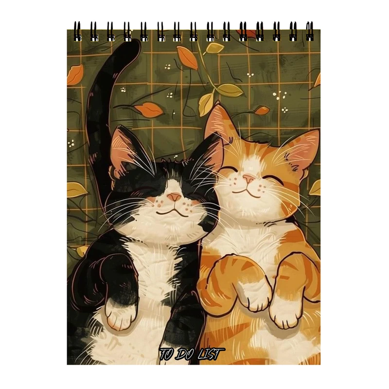 دفتر برنامه‌ریزی 60 برگ مدل گربه های بامزه کد 66