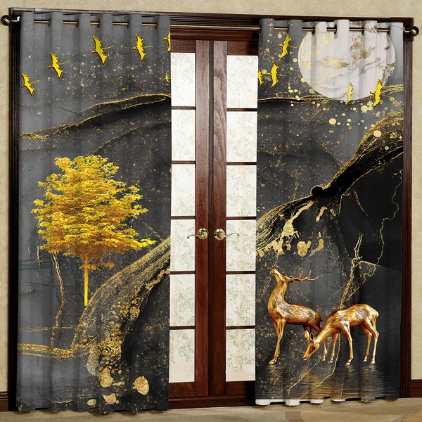 پرده مدل مخمل پانچی کد 6948 سایز 280x140 سانتی متر