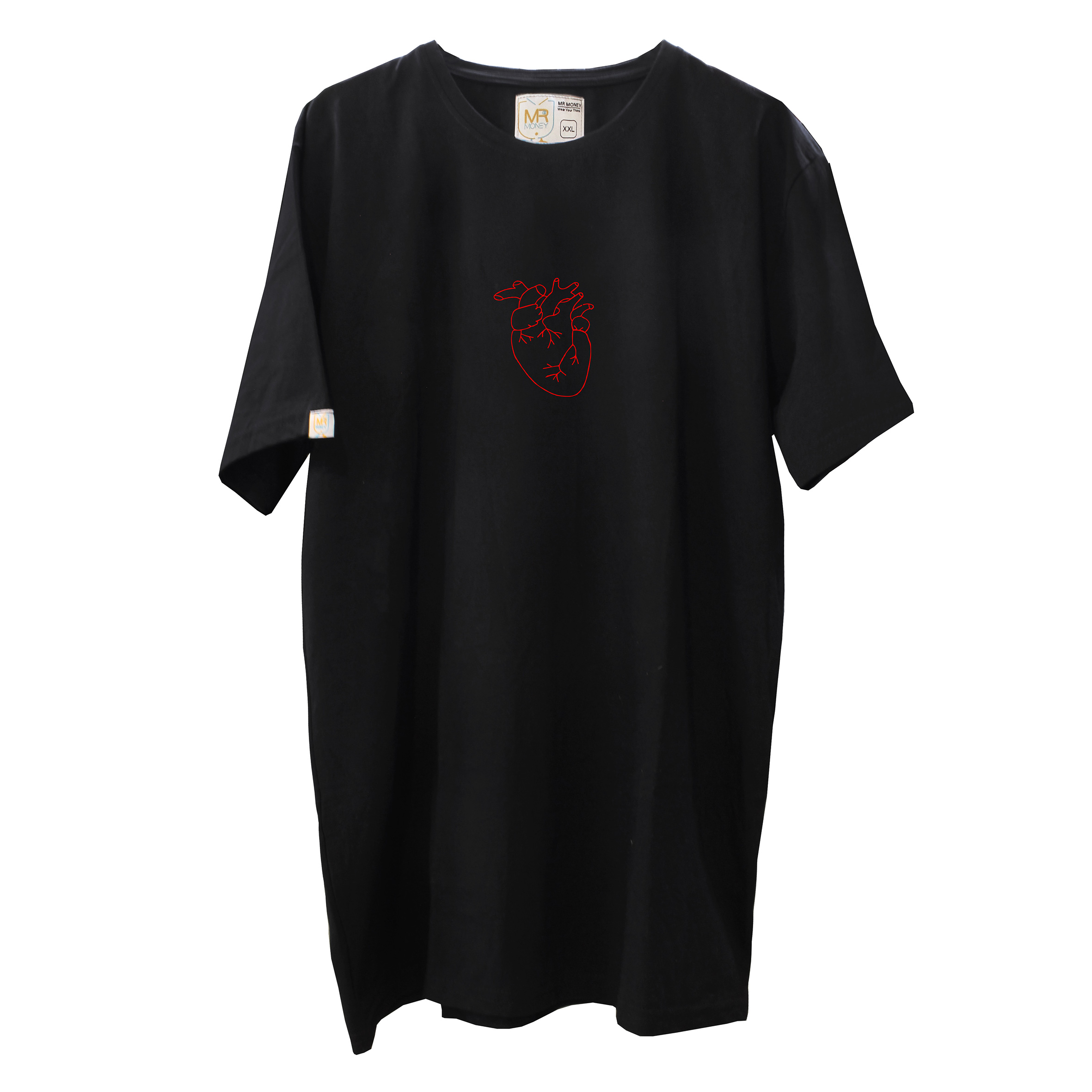 تی شرت آستین کوتاه مردانه مسترمانی مدل قلب -  - 2