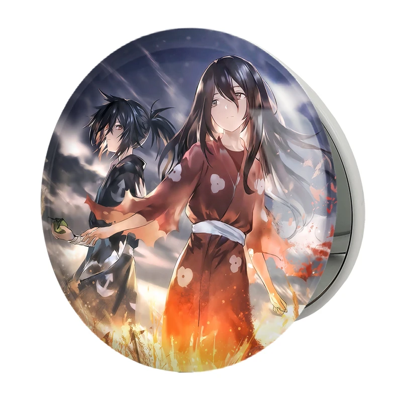 آینه جیبی خندالو طرح هیاکومارو و میو انیمه دورورو Dororo مدل تاشو کد 28593