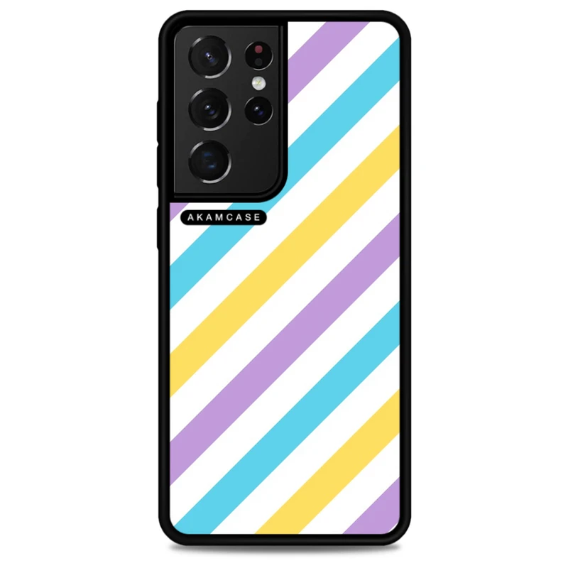 کاور آکام مدل AMCWSGS21U-PASTEL PATTERN4 مناسب برای گوشی موبایل سامسونگ Galaxy S21 Ultra