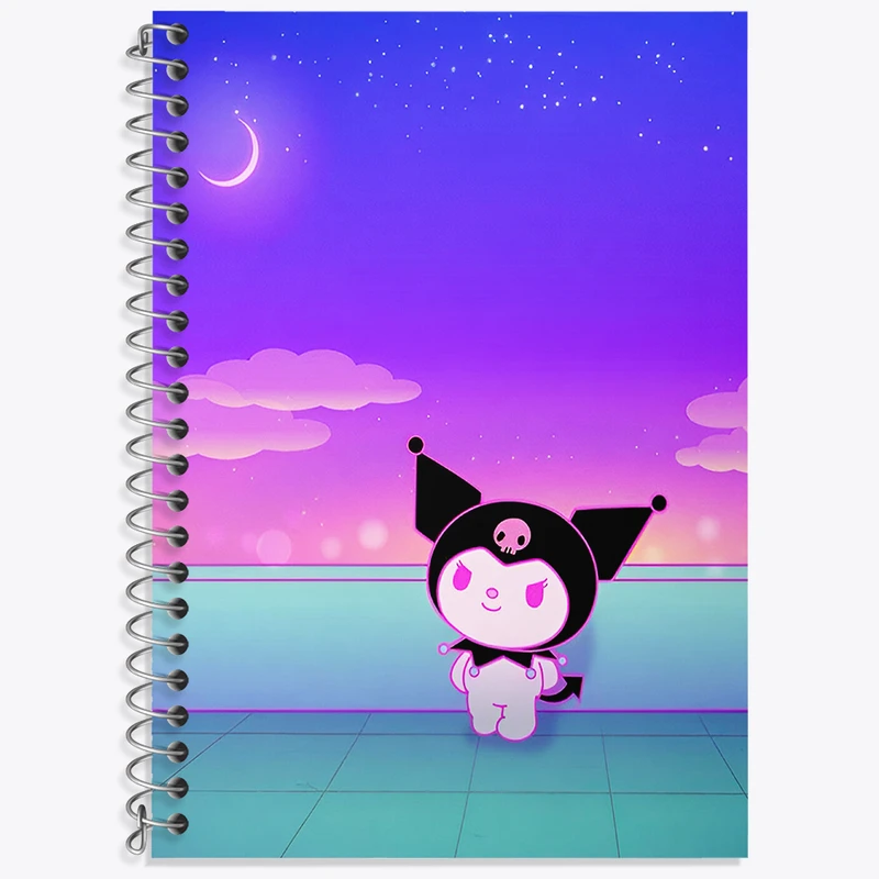 دفتر نت موسیقی 50 برگ خندالو طرح کرومی (Kuromi) کد N4816