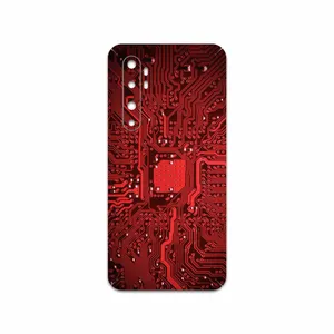 MAHOOT Red Printed Circuit Board Cover Sticker for Xiaomi Mi Note 10 Lite
