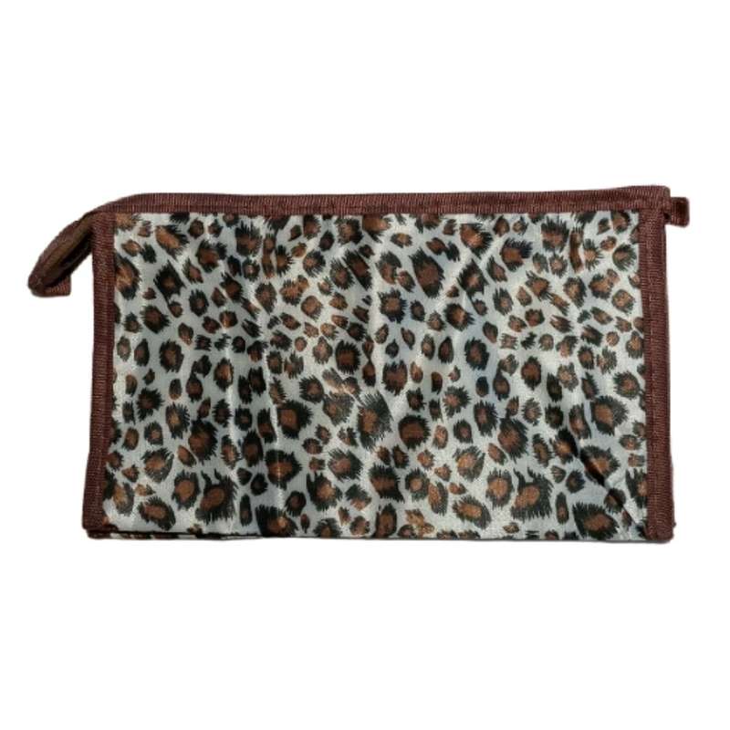 کیف لوازم آرایش زنانه مدل پلنگی