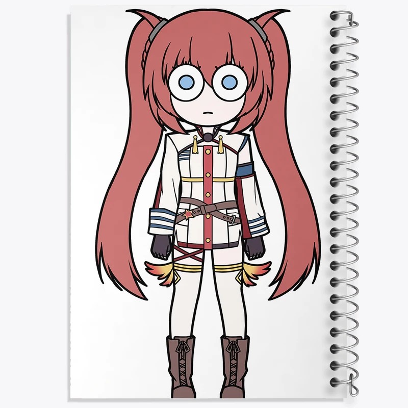 دفتر لیست خرید 50 برگ خندالو طرح بازی آزور لین (Azur Lane) کد 34239