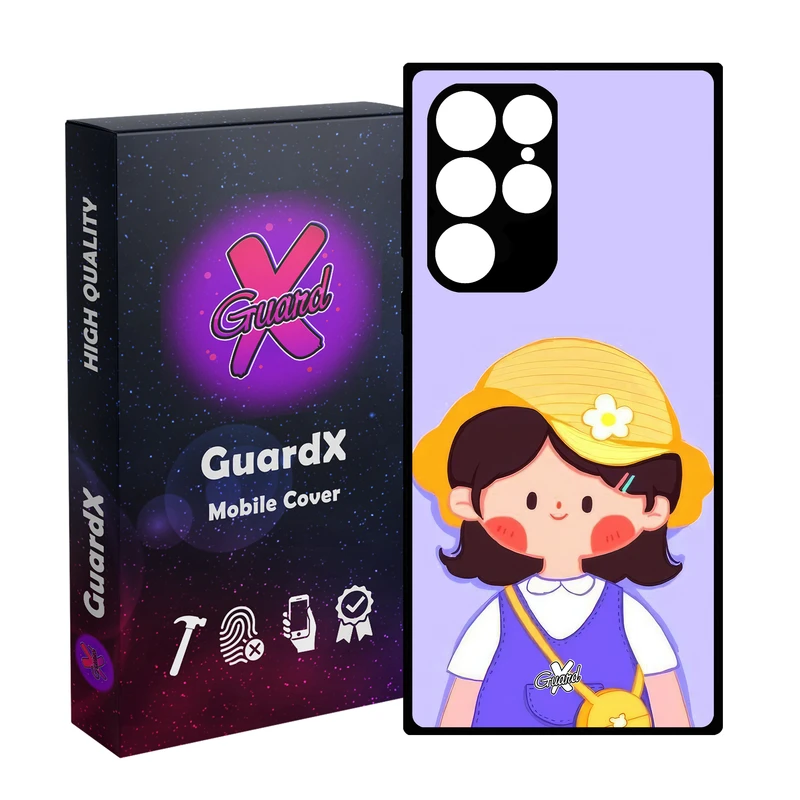 کاور گارد ایکس طرح دختر مدل Glass10651 مناسب برای گوشی موبایل سامسونگ Galaxy S22 Ultra