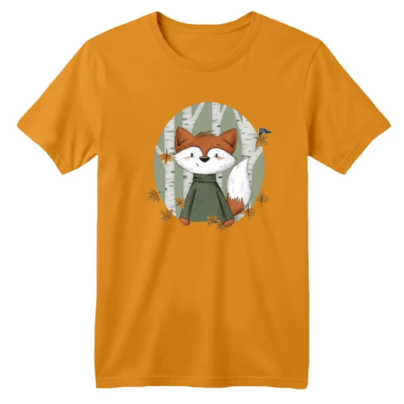 تی شرت آستین کوتاه بچگانه مدل روباه کد ۲