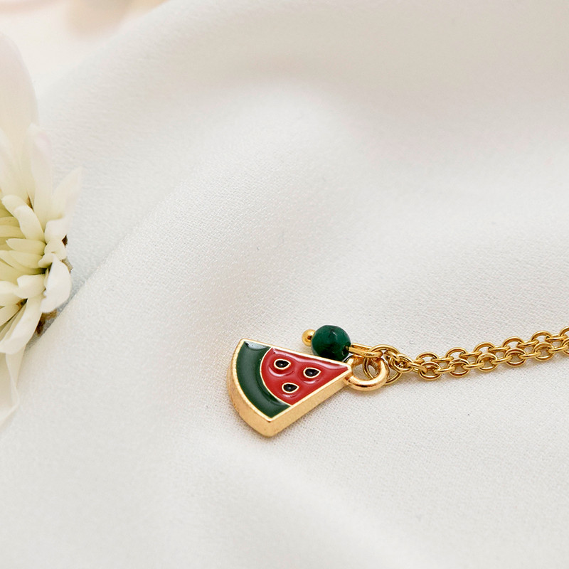 آویز ساعت زنانه مدل هندوانه Y201