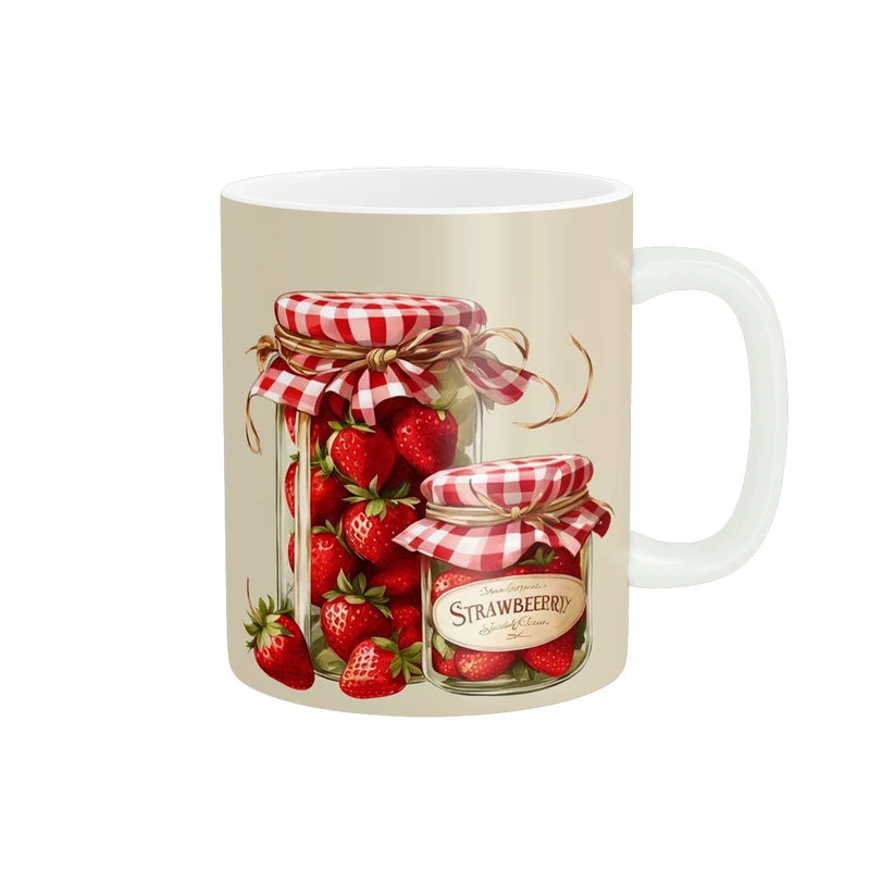 ماگ پاد آفرین طرح شیشه توت کد 2349