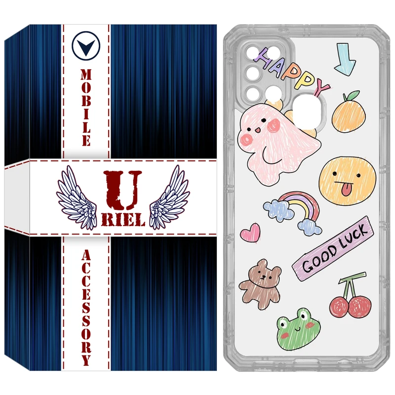 کاور یوریل مدل Clear کد 10 طرح نقاشی مناسب برای گوشی موبایل سامسونگ Galaxy A21S