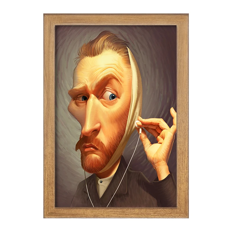 تابلو خندالو مدل ونسان ونگوگ کد F4605