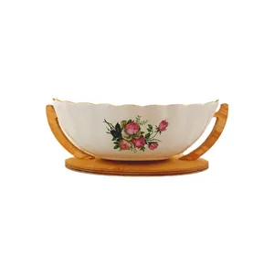 آجیل خوری چینی مدل گل دار