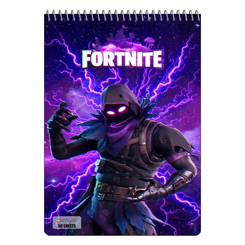 دفتر نقاشی 50 برگ سیمی کارنیکا طرح فورتنایت Fortnite کد 19125