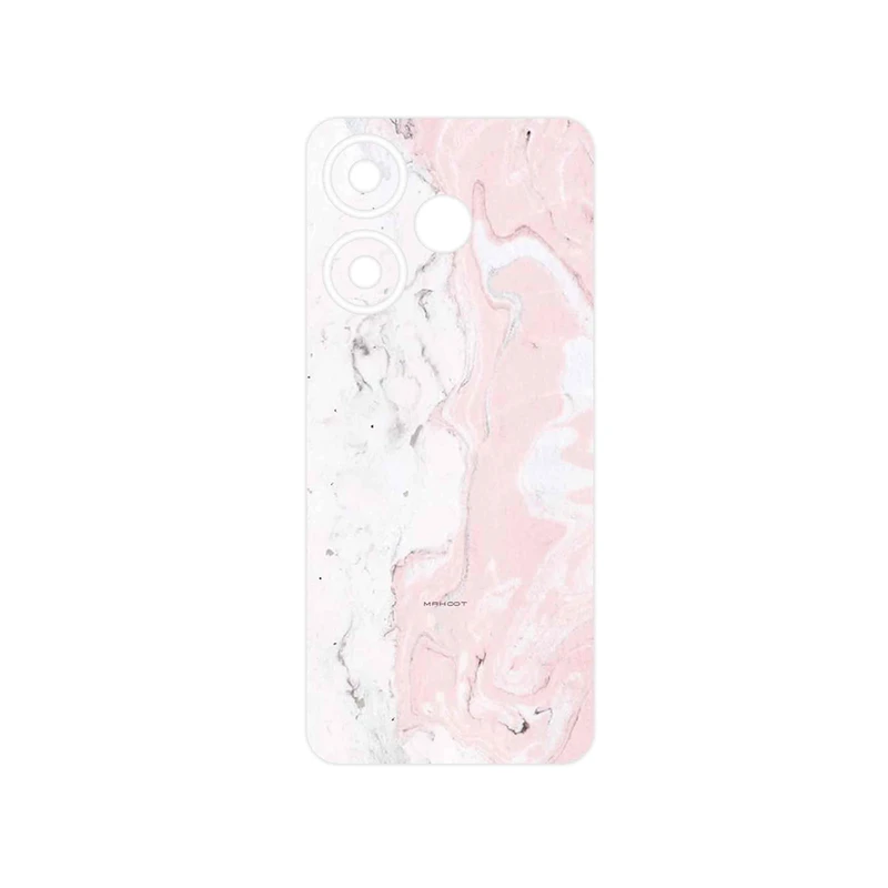 برچسب پوششی ماهوت مدل Blanco_Pink_Marble مناسب برای گوشی موبایل شیائومی Redmi 13