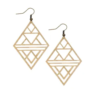 گوشواره زنانه مدل چوبی کد 05