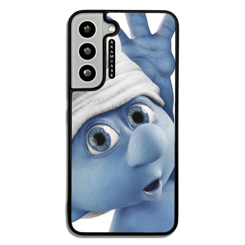 کاور آکام مدل AMC-WSGS22-SMURFS-2 مناسب برای گوشی موبایل سامسونگ Galaxy S22